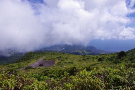 Blick vom Vulkan auf Basse Terre